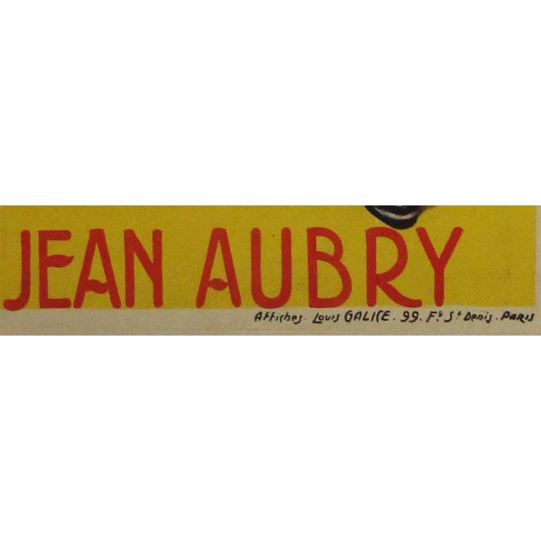 Original French poster from circa 1900 - Cœur de Française - Jean Aubry - Marron Print par Unknown