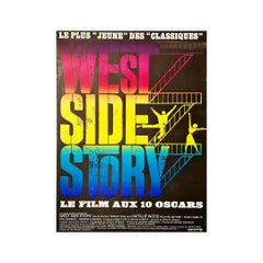 Original french poster of 1961 for the movie West Side Story