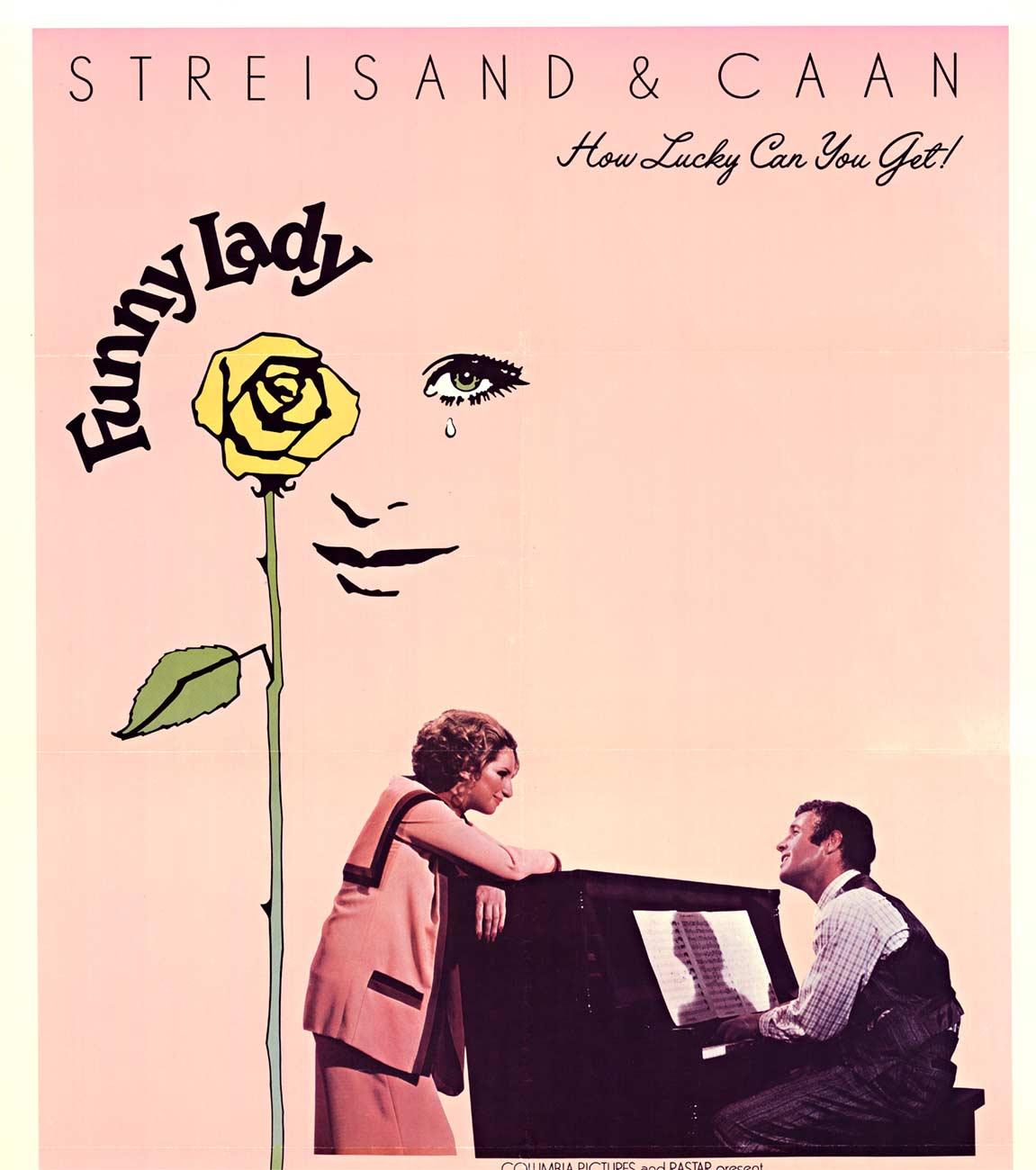 Original U.S. 1-Blatt-Filmplakat „Funny Lady“ aus Leinen mit Leinenrückseite, Vintage  1975 (Amerikanischer Realismus), Print, von Unknown