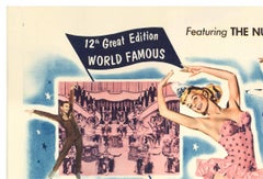 Original "Holiday on Ice of 1957" vintage movie poster