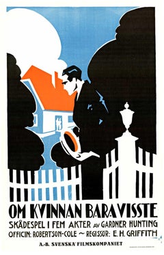 Original "If Only Women Knew" -Om Kvinnan Bara Visste silent movie poster, 1921