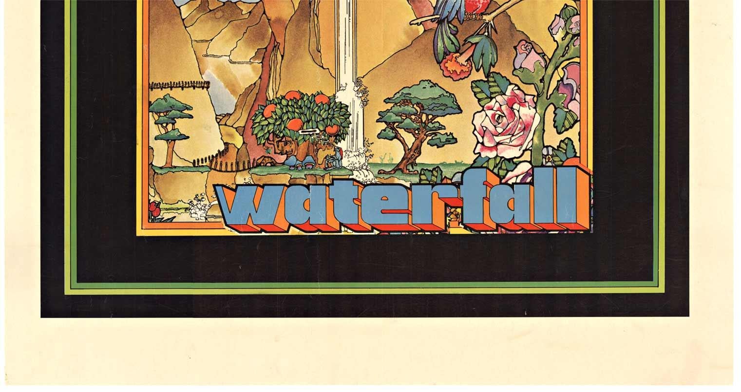 Affiche vintage d'origine « If Waterfall » sur Metromedia Records - Beige Landscape Print par Unknown