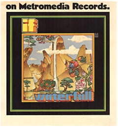 Original "If Waterfall" on Metromedia Records Vintage record shop vintage poster