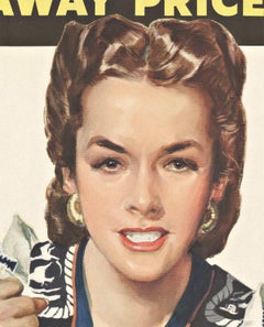Original I'm Out to Lick Runaway Price vintage World War II poster
