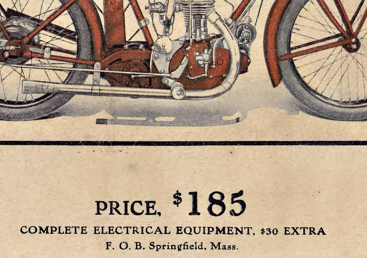 Poster d'epoca originale di Indian Price, Il motore personale (morotcycle) - Print di Unknown