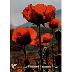 original Iran Air travel poster - A good way to go great places