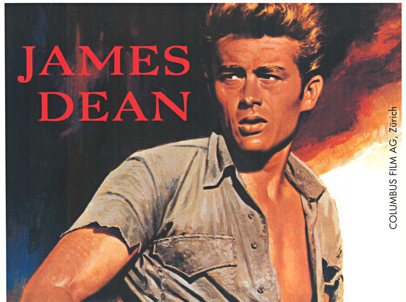 Original James Dean  Rebel Without a Cause vintage Swiss movie poster - Print by Unknown