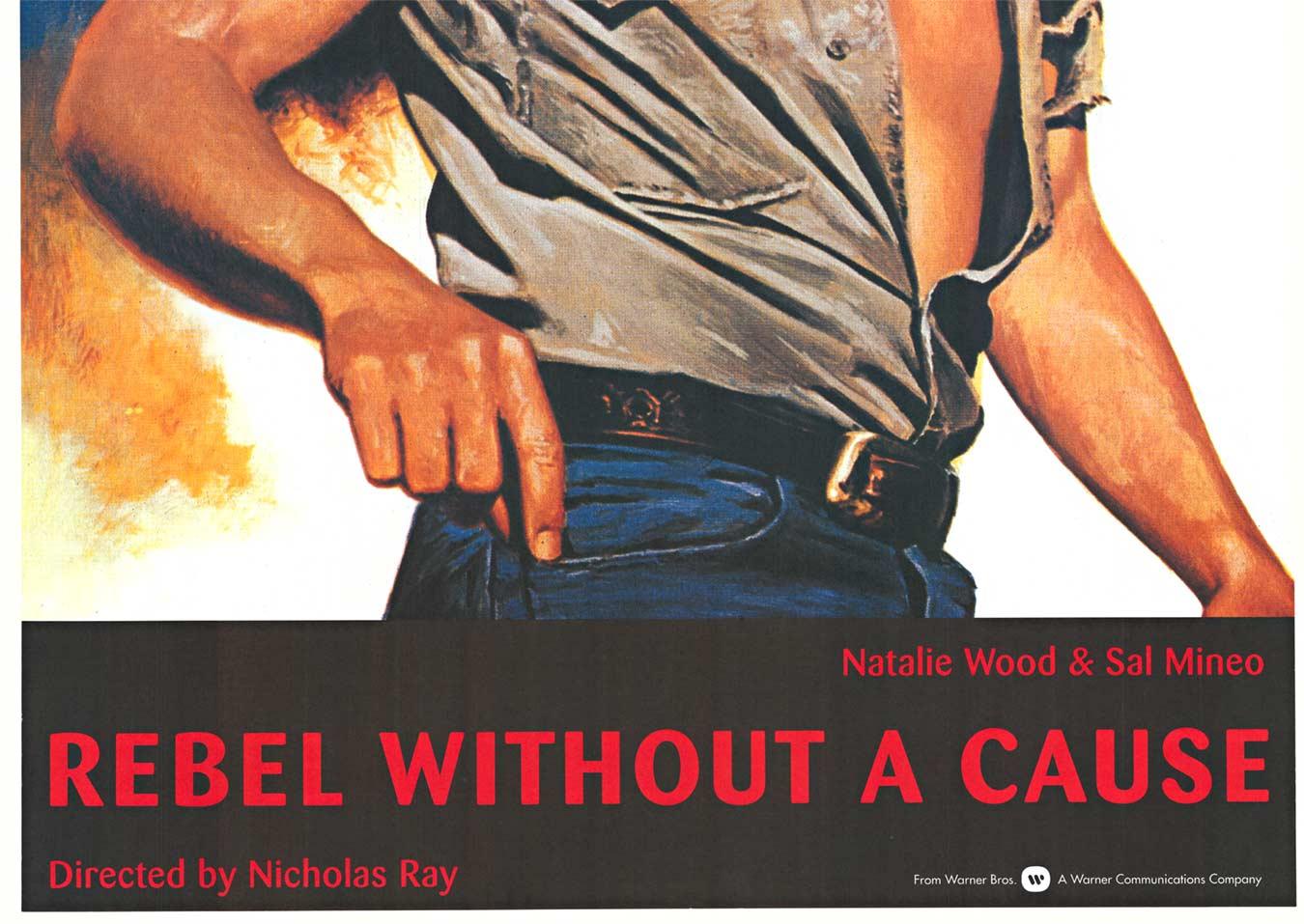 James Dean original  Rebelde sin causa cartel de cine suizo vintage - Print realista estadounidense de Unknown