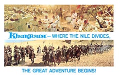 Originales 1-Blatt-Vintage-Filmplakat „Khartoum“ im Stil von „Khartoum“, USA, Vintage, mit Leinenrücken