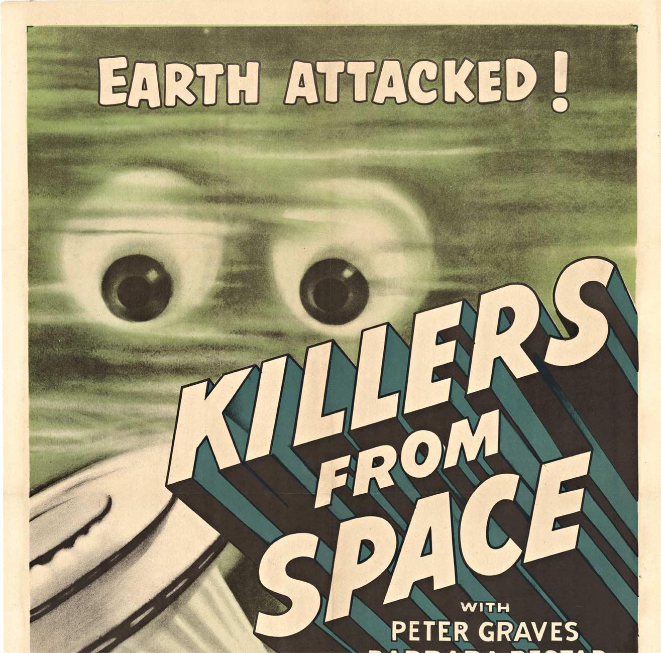 Original 'Killers From Space', US 1-sheet 1954 vintage movie poster - Print by Unknown