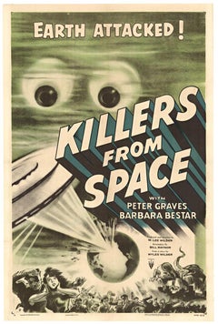 Original 'Killers From Space', US 1-sheet 1954 vintage movie poster