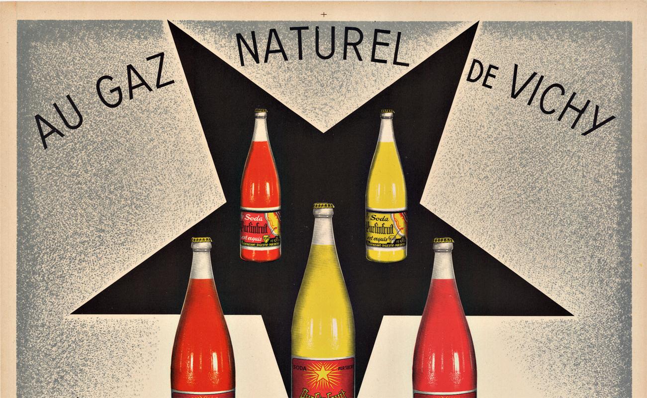 Affiche française d'origine Le Soda Purfinfruit - Beige Print par Unknown