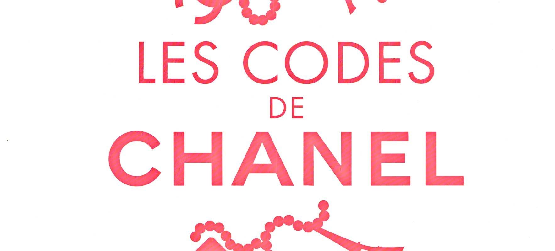 Cartel original de moda francesa Les Codes de CHANEL - Print Rosa de Unknown