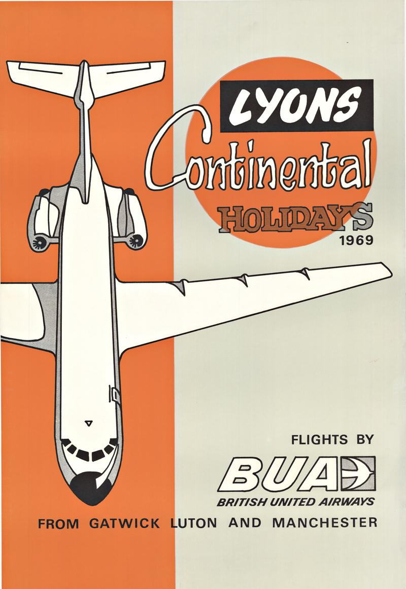 Unknown Print - Original Lyons Continental Holidays via British 