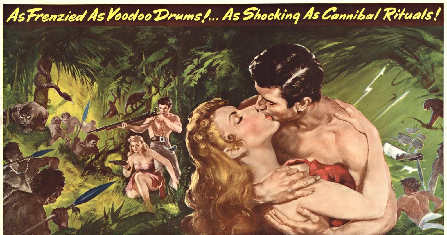 Original Miss Robin Crusoe, 1953 vintage movie poster.  half-sheet - Print by Unknown