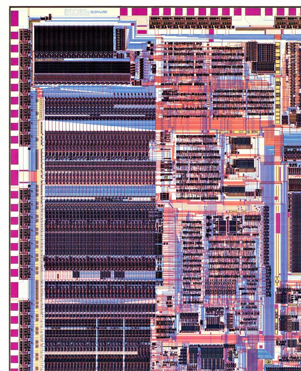 Original MOMA, Information Art, Diagramming Microchips pop-art poster - Print by Unknown