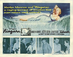 Affiche de film vintage originale « Niagara », Marilyn Monroe, 1953 demi-feuille