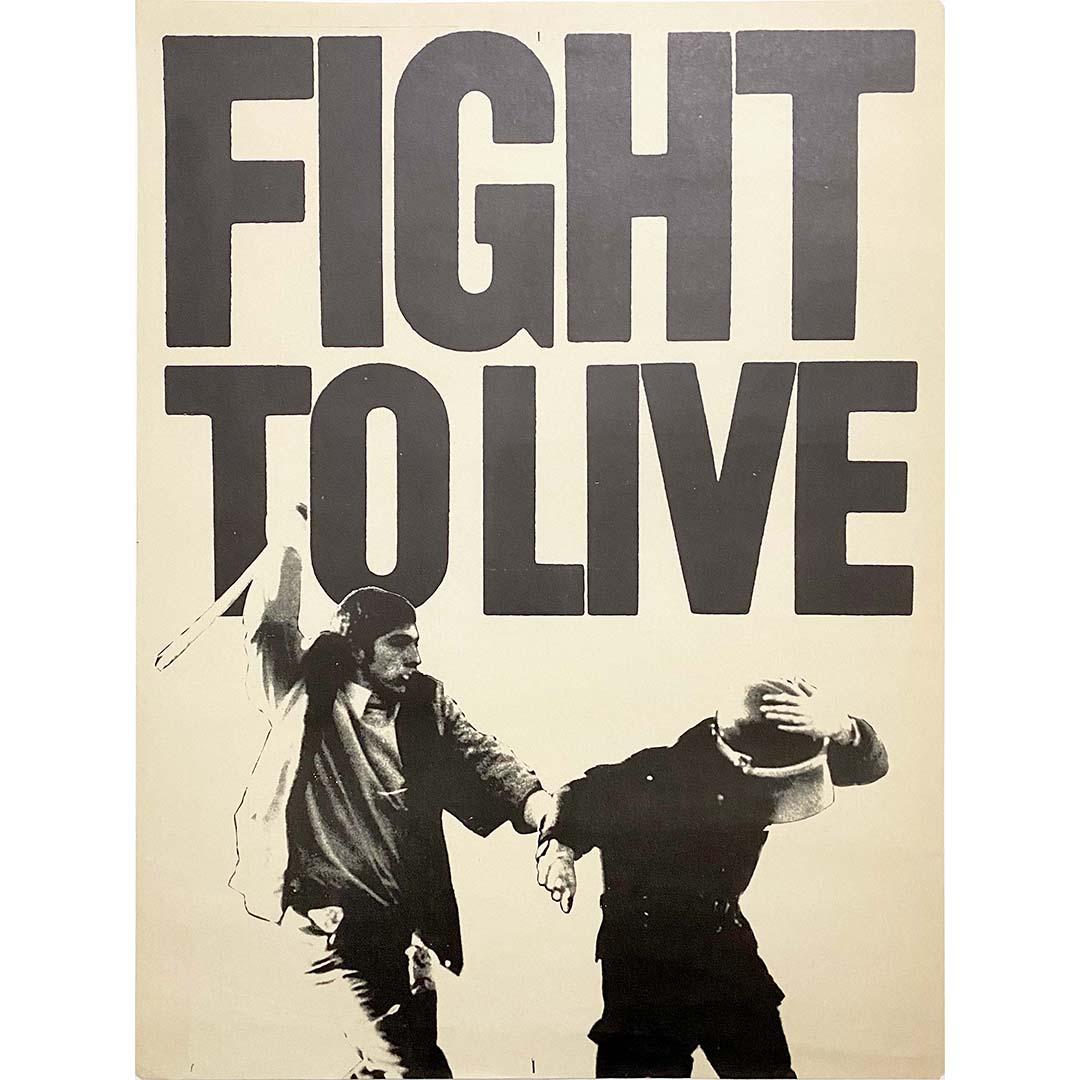Original political poster - Fight to live - IRA - Irish Republican Army - Print by Unknown