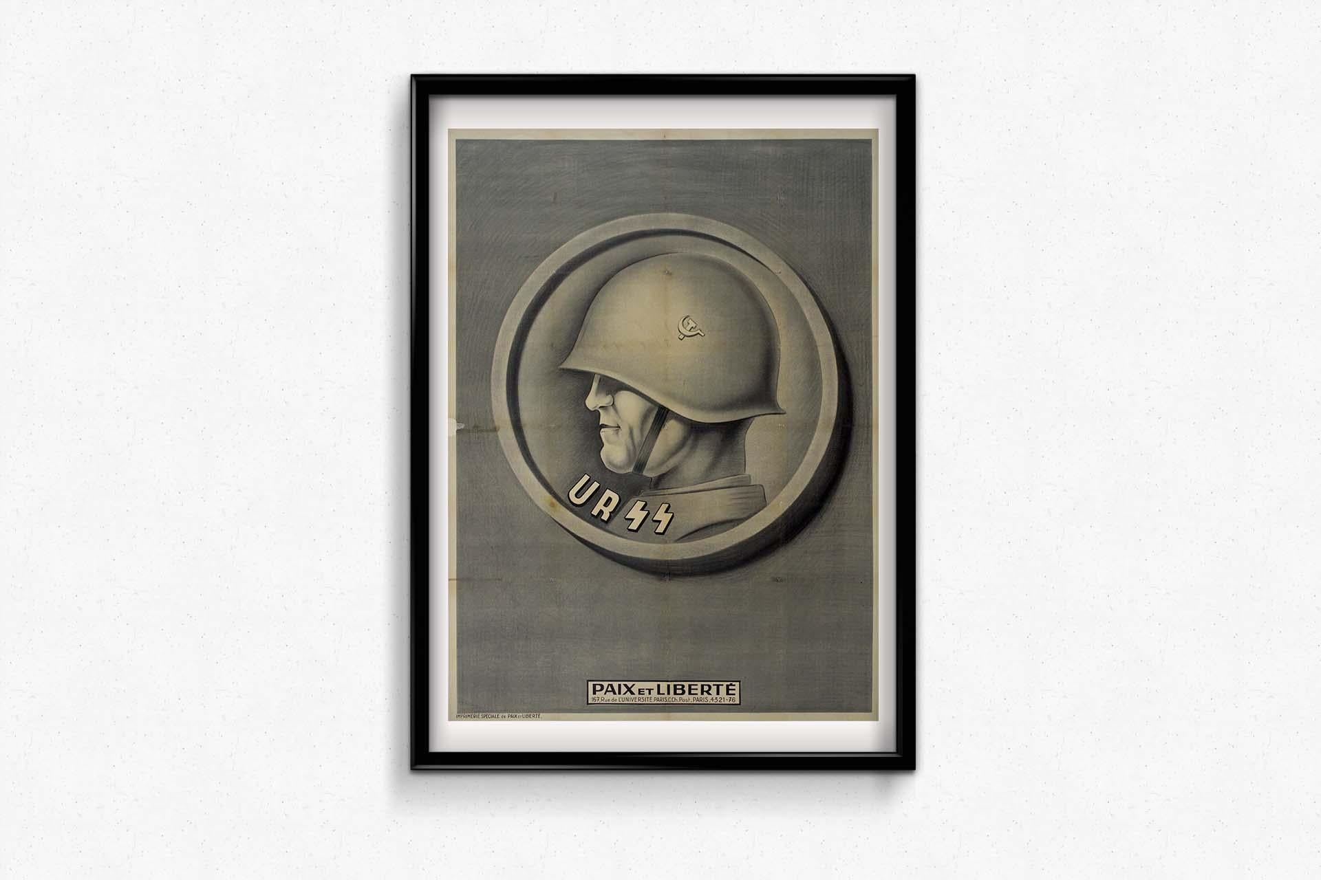 Affiche originale de Paix et liberté - URSS - USSR - Propaganda en vente 2
