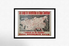 Original poster Concentration Camps in the Soviet Union Never in France S.F.I.O.