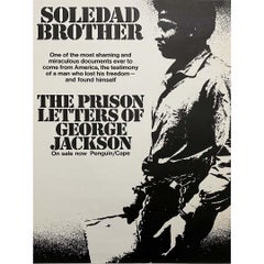 Affiche originale du magnifique roman de George Jackson intitulé « Soledad's Brothers »