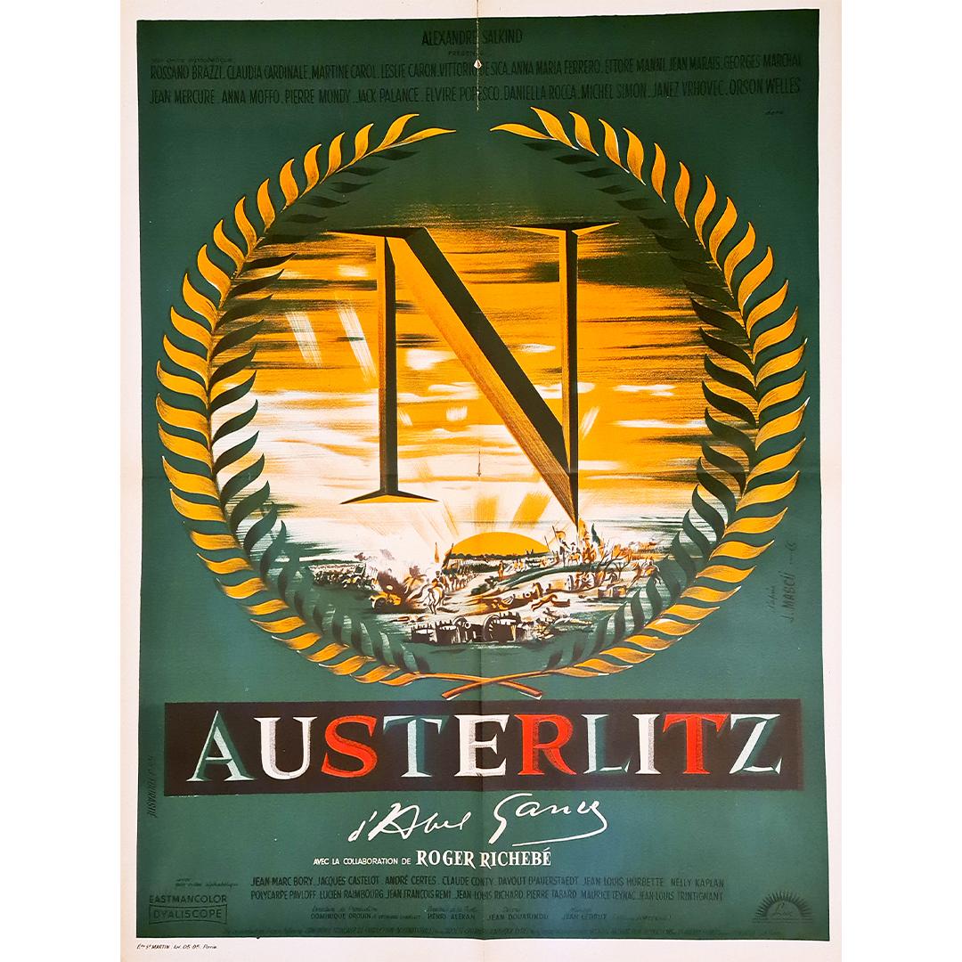 Original poster for the 1960 film Austerlitz - Cinema - Napoleon - Print by Unknown