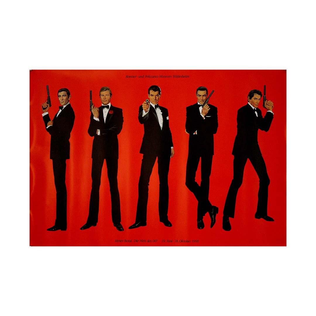 Affiche originale de l'exposition de 1998 intitulée « James Bond : Die Welt des 007 » en vente 1
