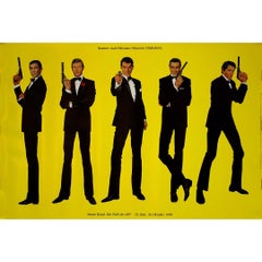 Original poster for the 1998 exhibition titled "James Bond: Die Welt des 007"