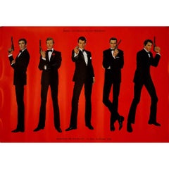 Original poster for the 1998 exhibition titled "James Bond: Die Welt des 007"