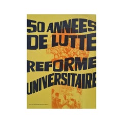 Retro Original poster for the fight against the university reforms - Colombia