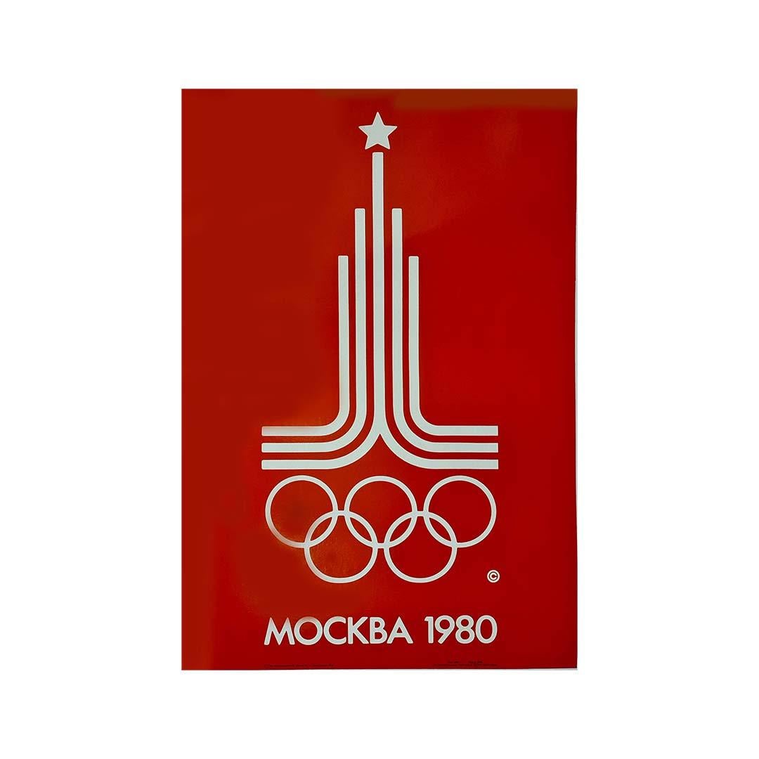 Original poster for the Olympic Games of Moscow in 1980 - Sports - USSR