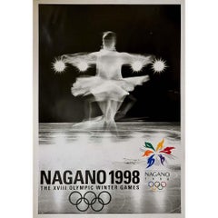 Original poster for the XVIII Olympic Winter Games in Nagano in 1998