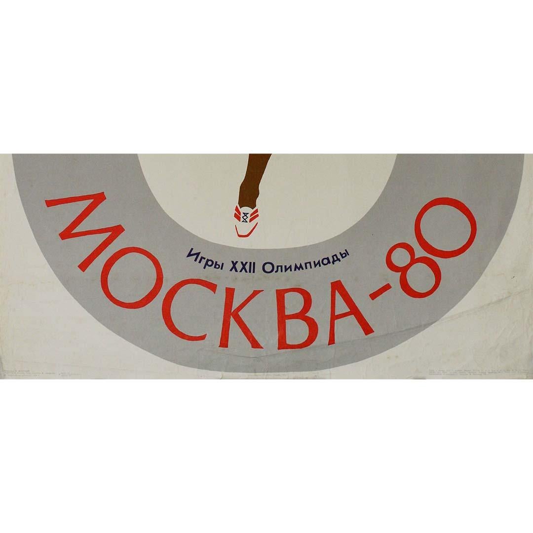 Original poster for the XXII Olympic Games, held in Moscow in 1980 For Sale 1