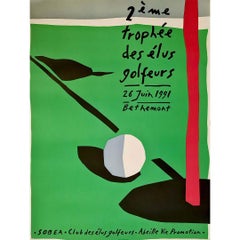 Poster originale del 1991: 2° trofeo dei golfisti eletti di Bethemont
