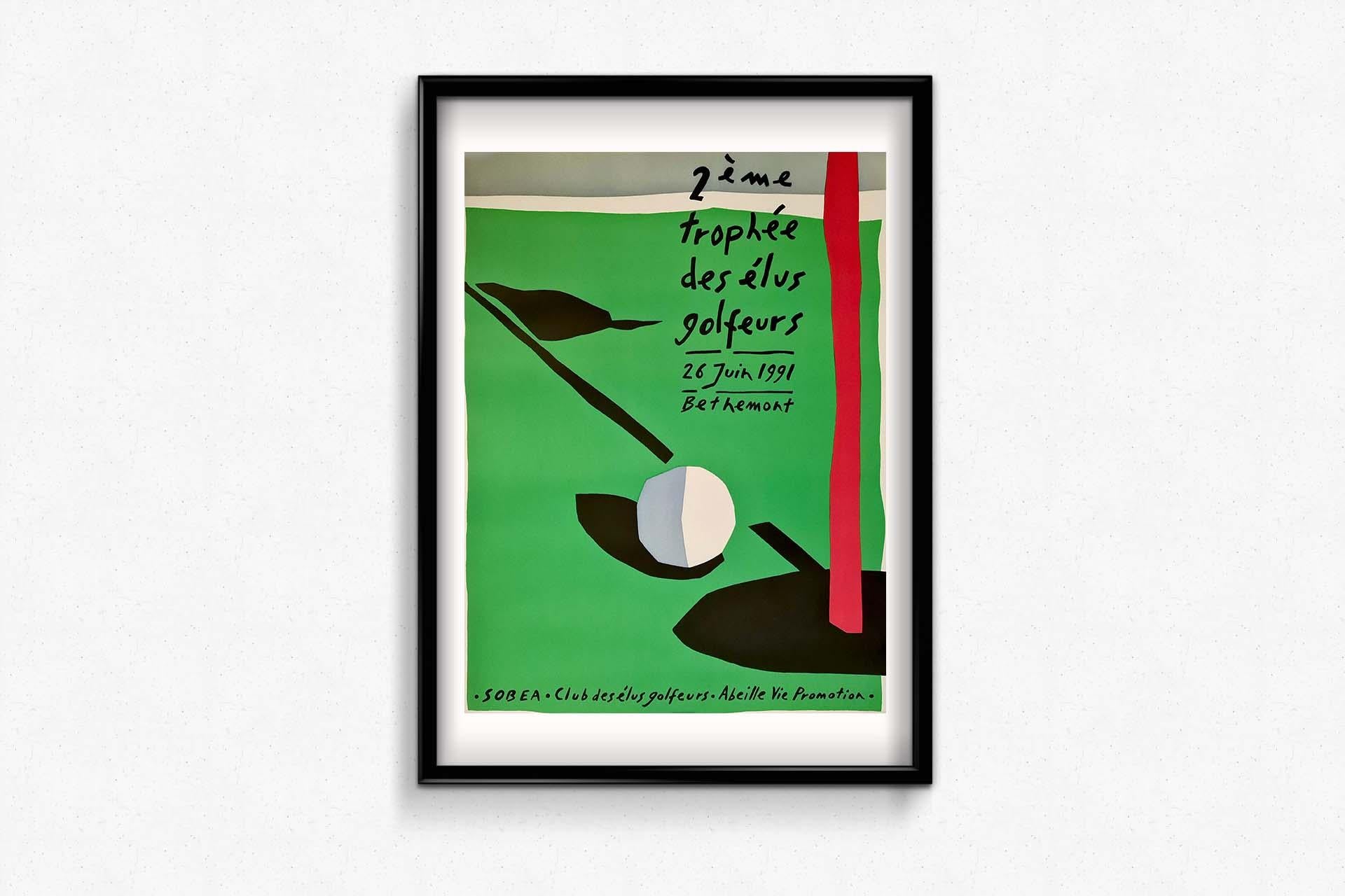 Beautiful poster of 1991 : 2nd trophy of the elected golfers of Bethemont.

The Golf de Bethemont, located only 20 minutes from Paris, is to this day the only work in France of the German champion Bernhard Langer (double winner of the
