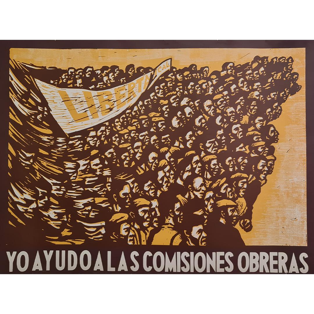 Beautiful poster made during the anti-Franco guerrilla war to support the Spanish workers' commissions.

Politics - Spain - Fascism

Yo Ayudo in Las Comiciones Obreras - Anti Franco

Arexperss