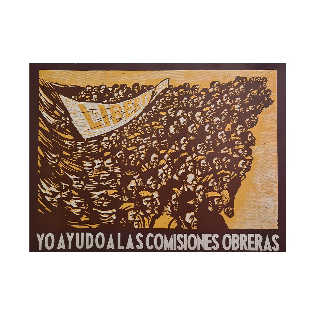 Originalplakat des antifranzösischenguerrillatischen Krieges zur Unterstützung der spanischen Arbeiter