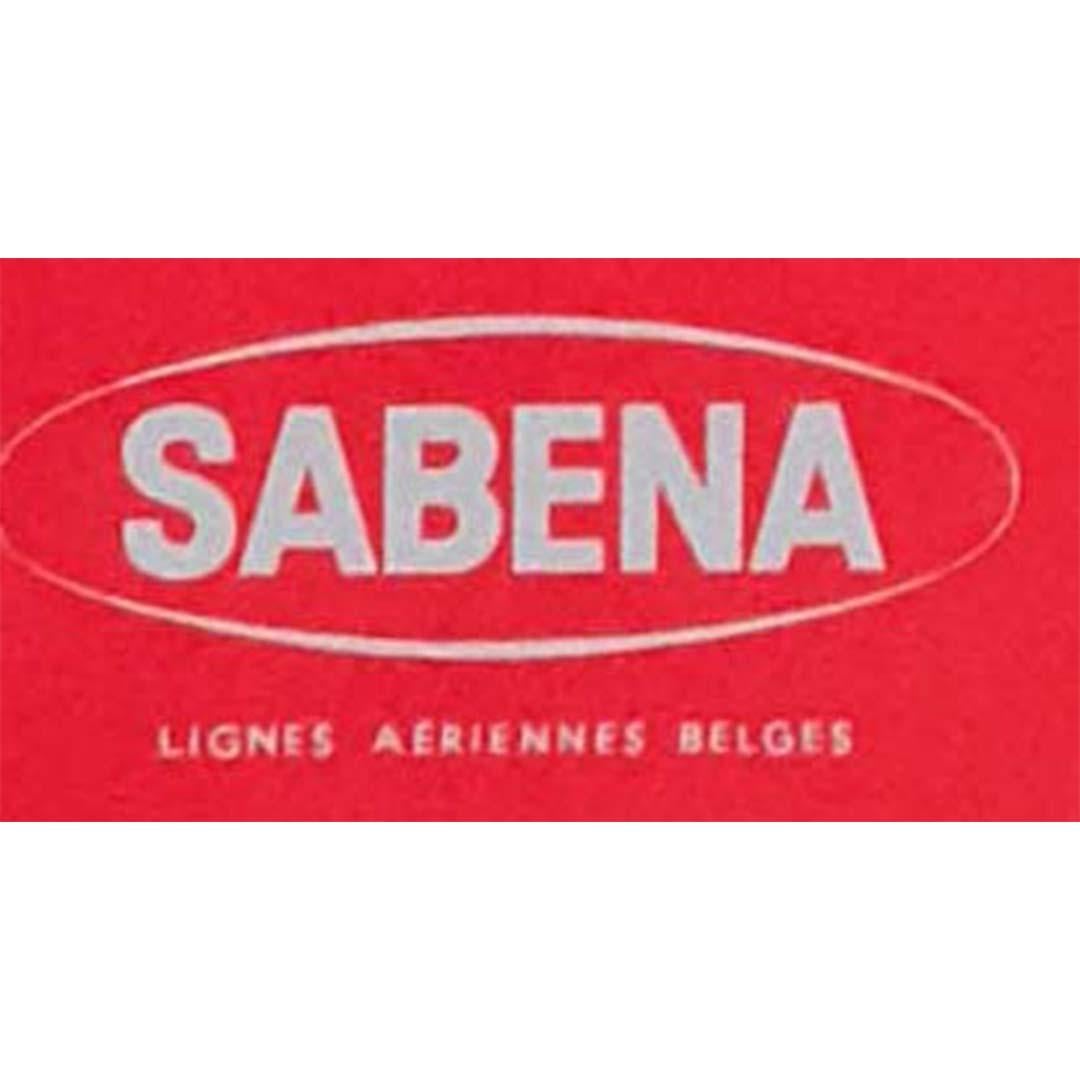 Poster originale della compagnia aerea nazionale belga Sabena per la Costa Azzurra in vendita 1