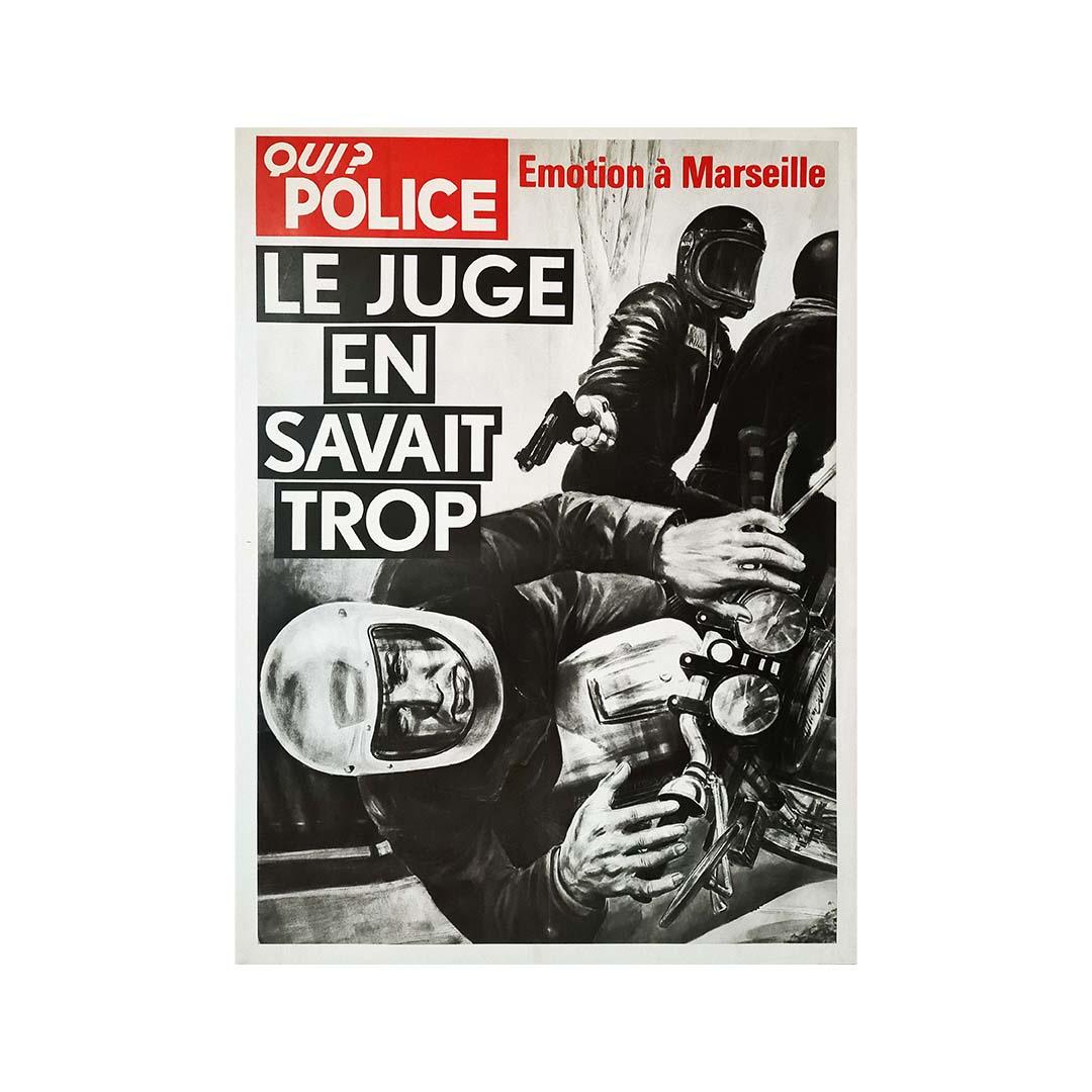 Let's go back 40 years, to an October evening in 1981.

Judge Pierre Michel was shot three times by motorcycle assassins on boulevard Michelet (in Marseille's 8th arrondissement) as he arrived home, also on a motorcycle.

This magistrate, who had