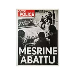 Originalplakat Qui ? Polizisten Mesrine Abattu – Jacques Mesrine