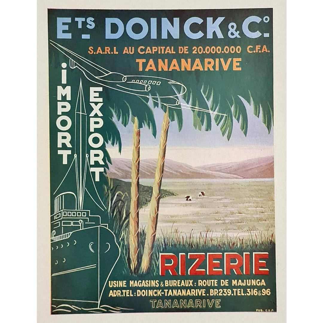 Original poster realized in the 1930s for the company 
