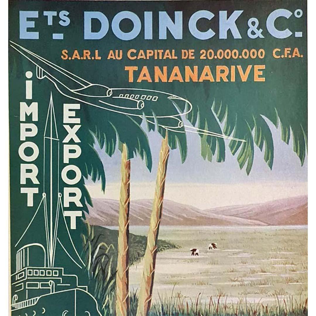 Affiche originale réalisée dans les années 1930 pour la société 