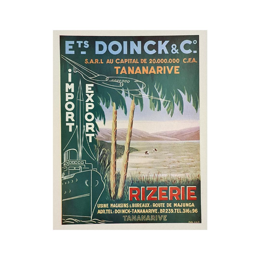 Original poster realized in the 1930s for the company "Doinck & Co" - Print by Unknown