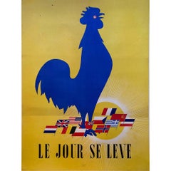 Vintage Original poster The day rises - War - 39-45 - European Union