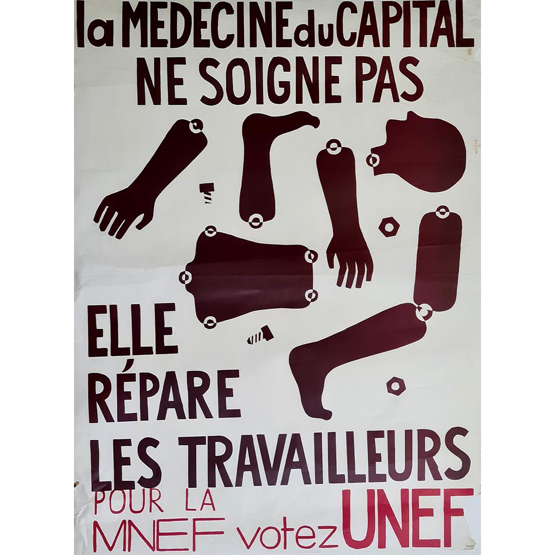 Original poster - The Medicine of Capital does not cure - Politics - May 68  - Print by Unknown