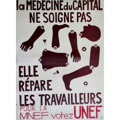Original poster - La médecine du capital ne guérit pas - Politique - Mai 68