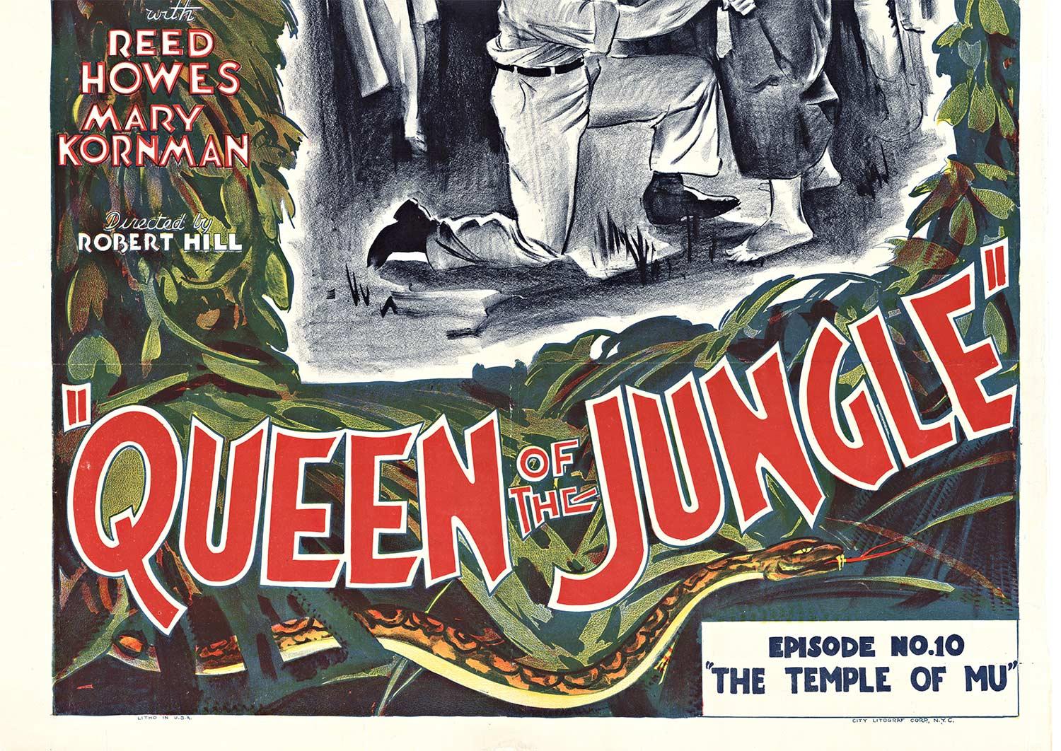 Original „Queen of the Jungle“ US 1-Blatt Vintage (1935) Filmplakat – Print von Unknown