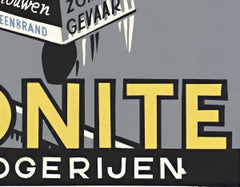 Original Ramonite vintage European lithograph poster - chimney sweeper