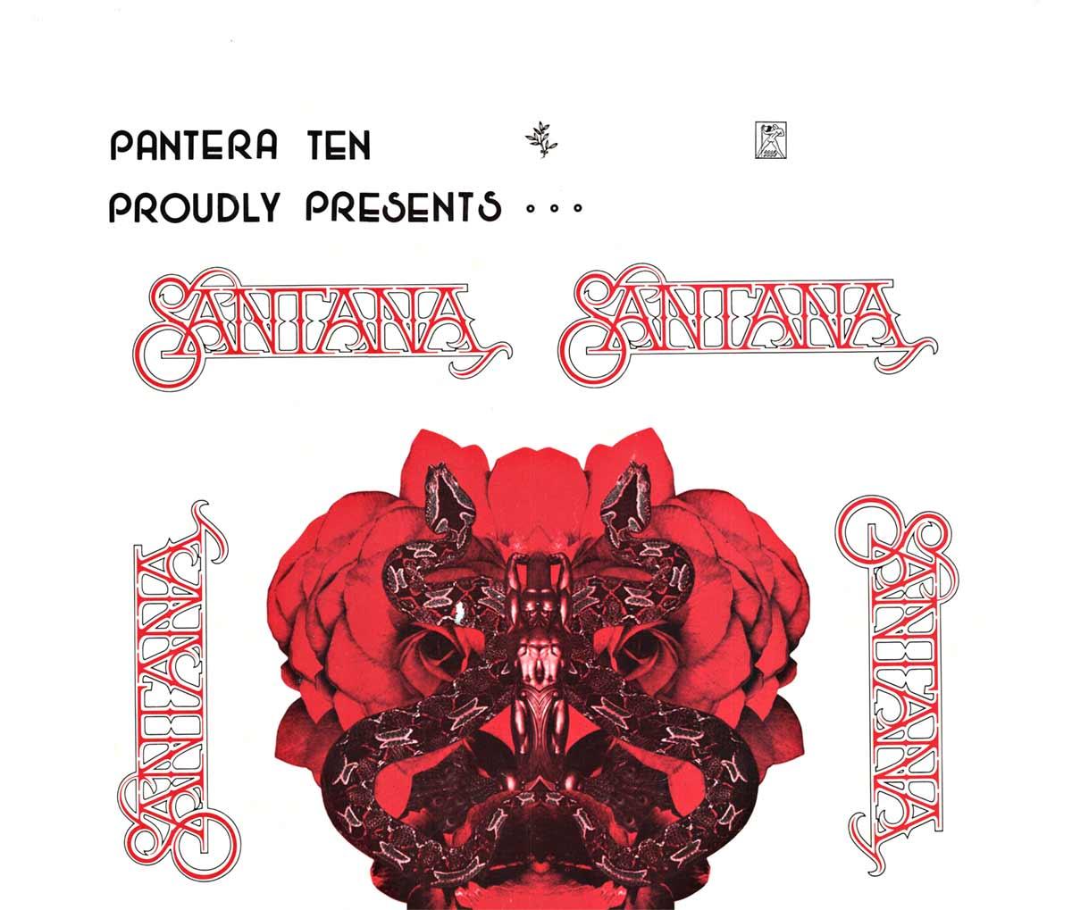 Affiche de concert vintage originale « Santana » avec Journey de 1977. - Modernisme américain Print par Unknown