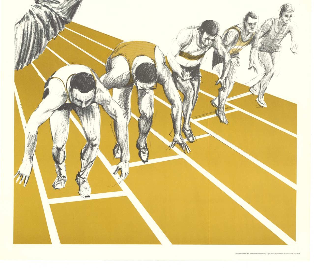 Shakespear's Henry V.-Zertifikat  Leichtathletik Läufer Vintage Poster (Amerikanische Moderne), Print, von Unknown